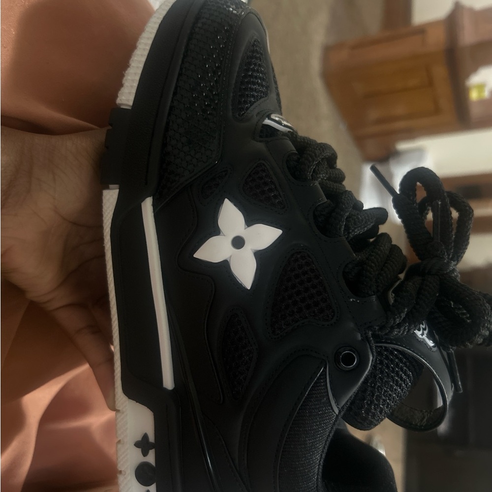 Louis Vuitton Black and White Sneakers